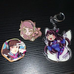 D.Va / DVa Pins and Keychain